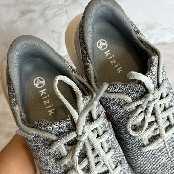 Kizik Madrid Eco Knit Slip On Hand Free Sneakers Gray Men’s Size 8.5 Women’s 10 - Picture 8 of 9